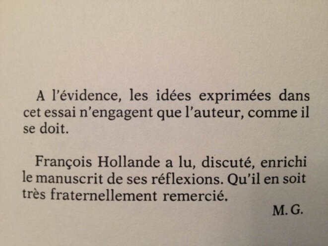 Dédicace, au début de l'ouvrage de Max Gallo, La Troisième Alliance Dédicace, au début de l'ouvrage de Max Gallo, La Troisième Alliance